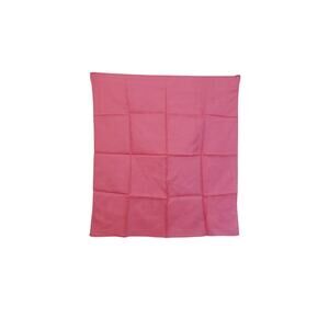 Vintage Dark Pink Solid Square Scarf Retro Neck Hair Bandana 1980's,90's 22 x 21